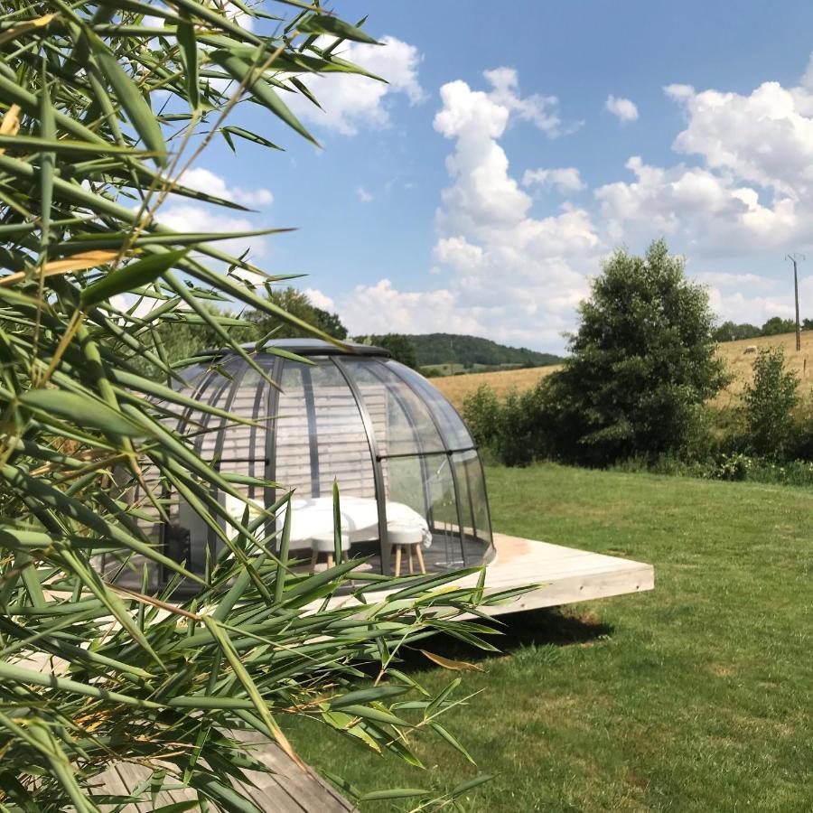 Les Nuits Insolites De La Mothe - Hebergement En Bulle Ou Tiny House Avec Spa Privatif Outremecourt Eksteriør bilde